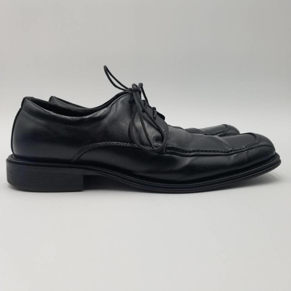 Robert David Black Leather Oxford Dress Shoe's Lace Up‎ Men's Size 10.5